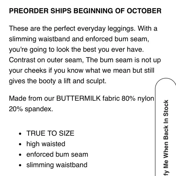 NWT - Milkstain Apparel The Jorry Leggings (S) Red - Picture 5 of 8